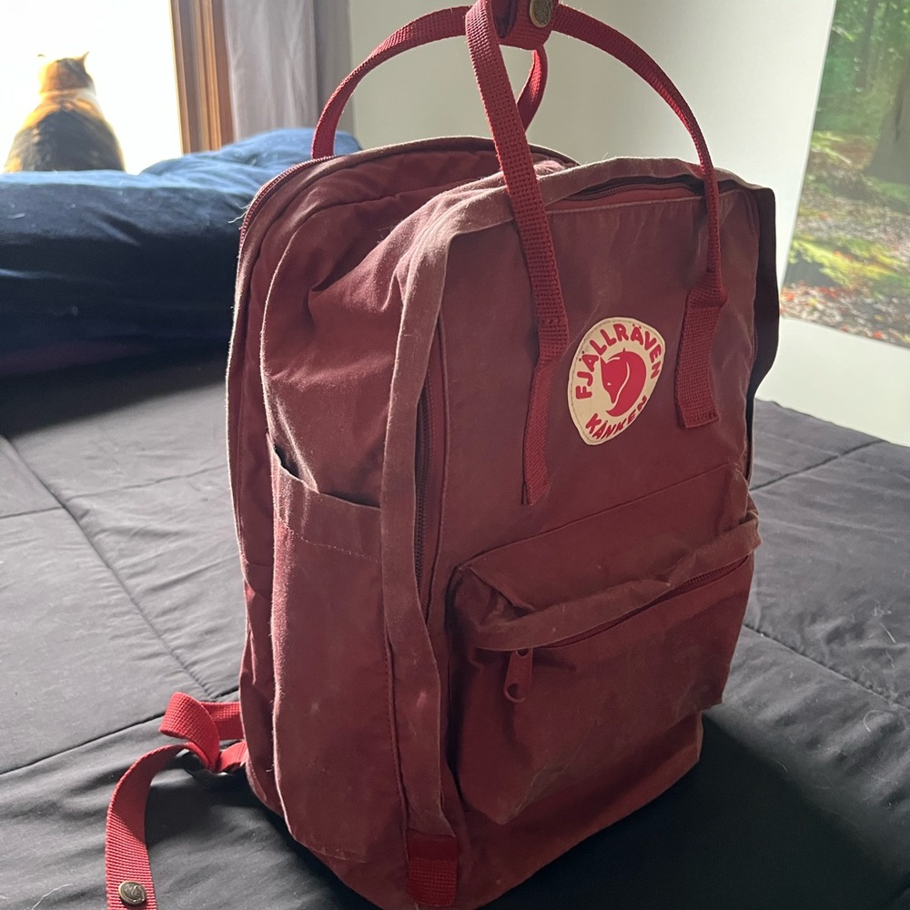 Kånken Red Backpack - Picture 2 of 4